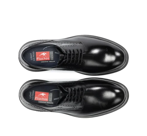 Cheap Fluchos BELGAS F0630 Zapato Negro